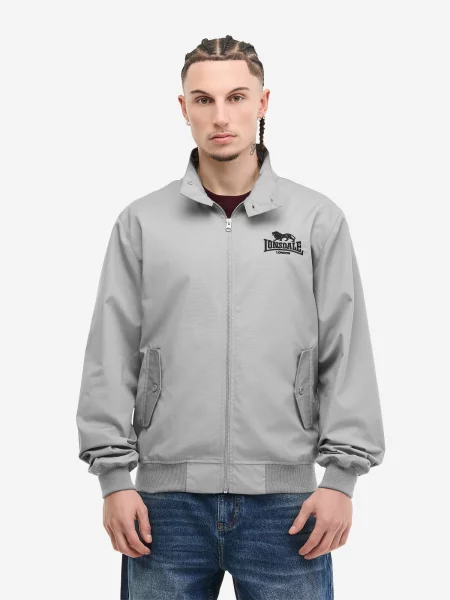 LONSDALE Prechodná bunda Classic svetlosivá