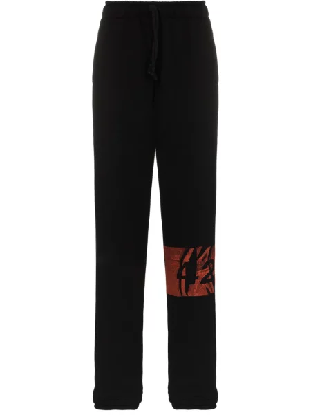 Běžecké kalhoty 424 s potiskem černé