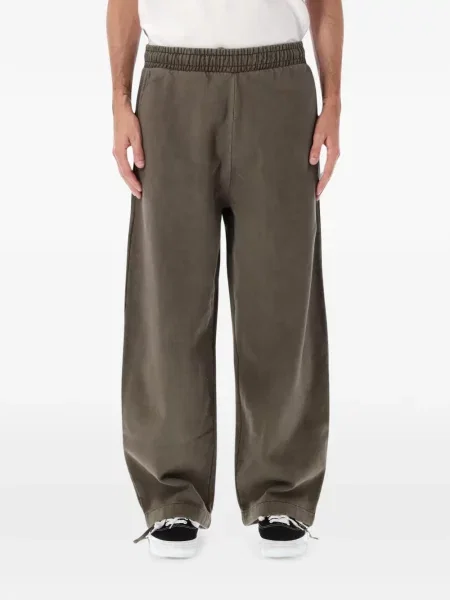 Pantaloni Obey cu imagine alergare verde