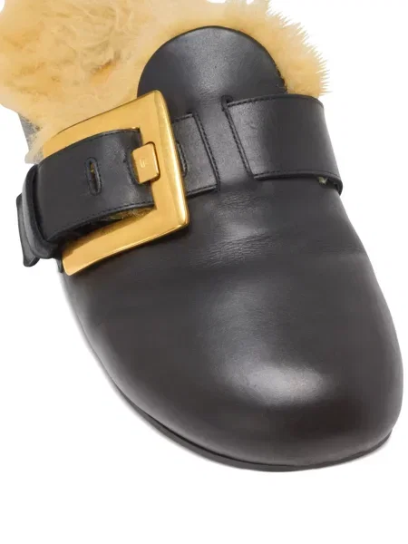 Papuci tip mules Balmain negru