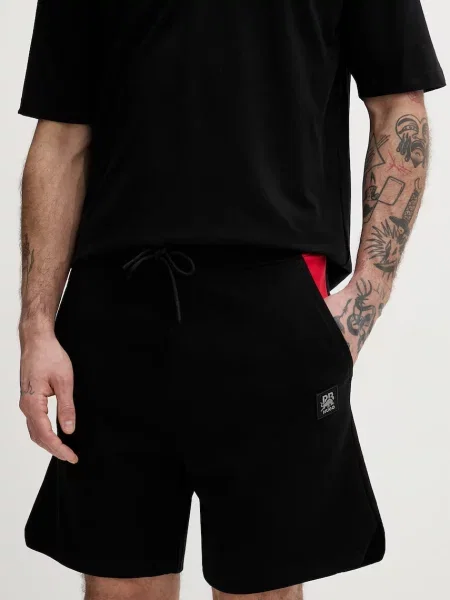 HUGO trenirka kratke hlače Despen_RB črna