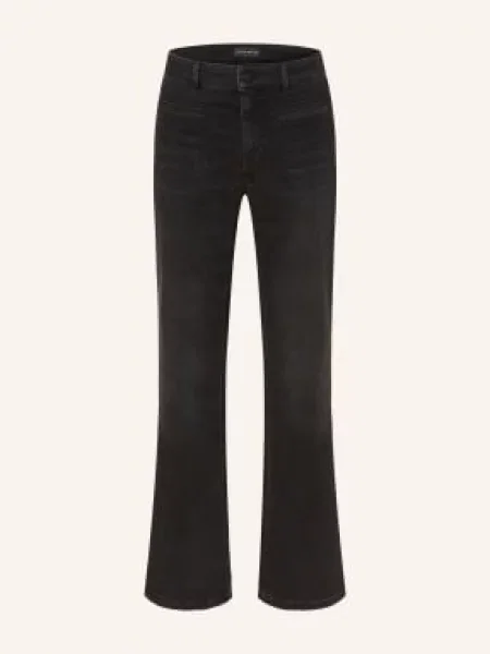 Opus Pants Dżinsy Z Rozszerzanymi Nogawkami Melly Fresh schwarz czarne