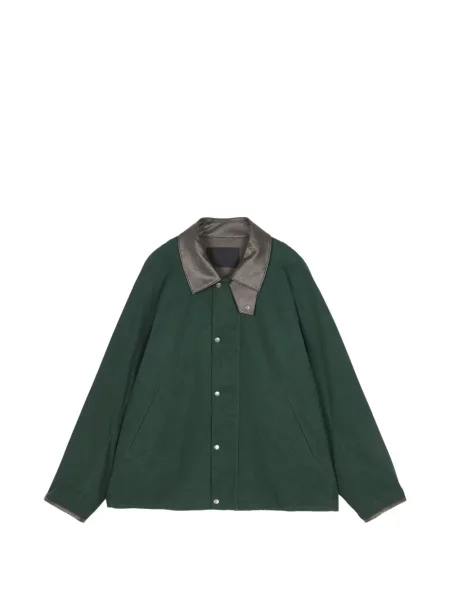 Gulerat geanta de piele Croquis verde