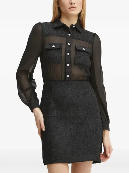 Rochie mini Morgan din tweed negru