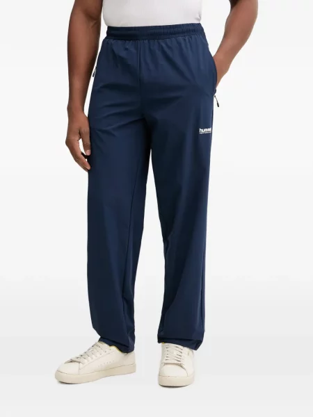Pantaloni Hummel cu imagine alergare albastru