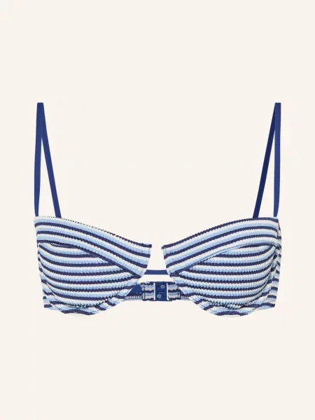 Seafolly Góra Od Bikini Z Fiszbinami Horizons blau białe