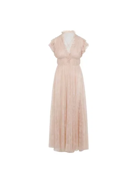 Sukienka Alberta Ferretti beżowa