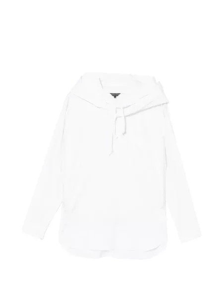 Риза Comme Des Garçons Homme Plus с качулка бяло