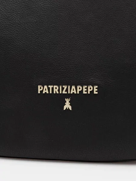 Patrizia Pepe torebka skórzana czarny