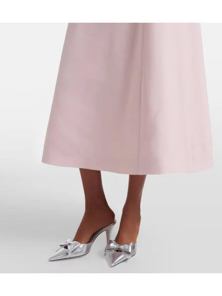 Rochie midi Valentino din crep roz