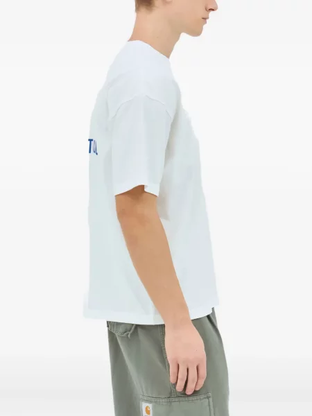 Tricou Metalwood Studio cu decolteu rotund alb