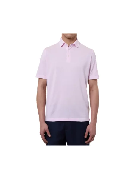 Koszulka polo Filippo De Laurentiis różowa