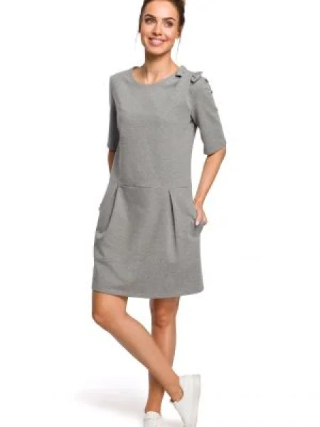 Sukienka mini Made Of Emotion szara