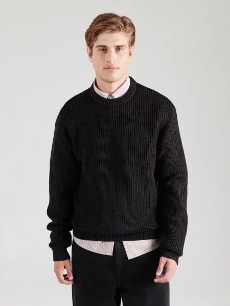 JACK & JONES Pulover JJKAITO' negru