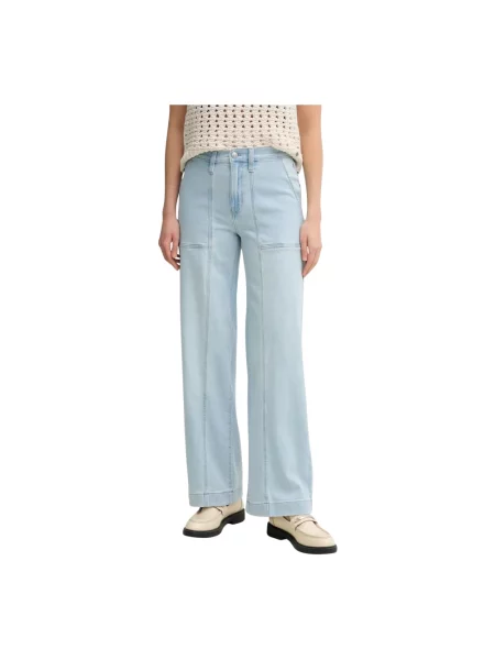 Szerokie jeansy Dkny niebieskie