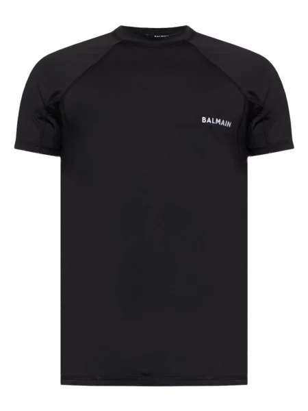 Тениска Balmain бродирана черно
