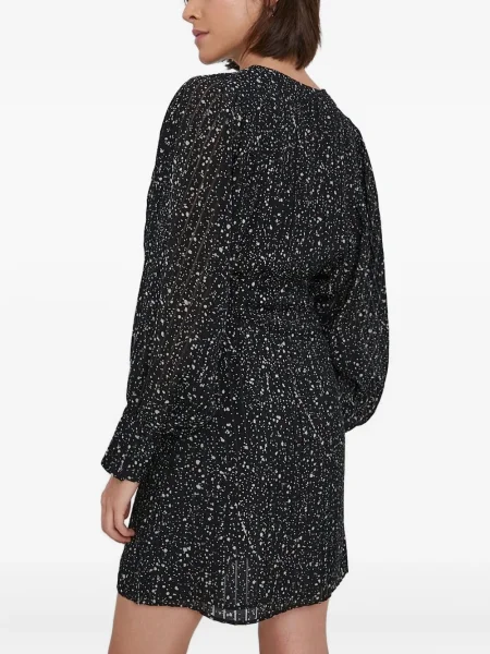 Rochie Sisley cu imagine de costum negru