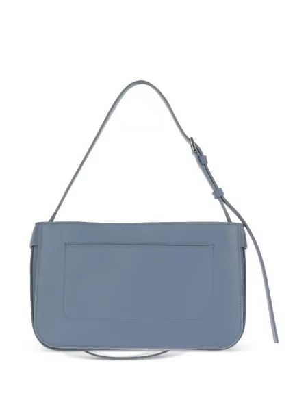 Geantă Ferragamo din piele cu cataramă albastru