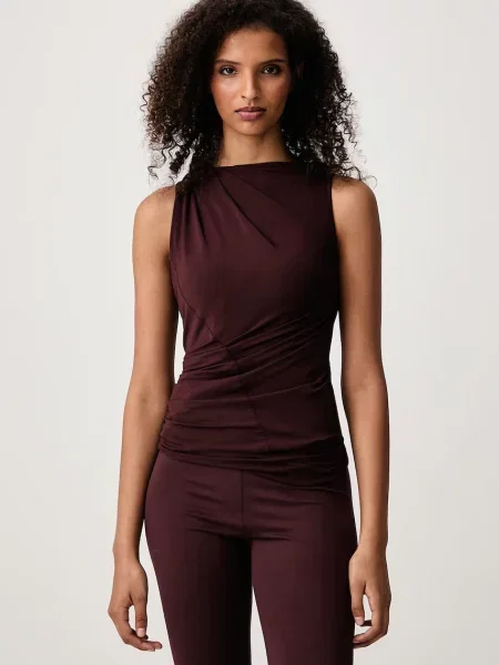 Rick Owens Lilies Luna top cu vâscoză pentru femei