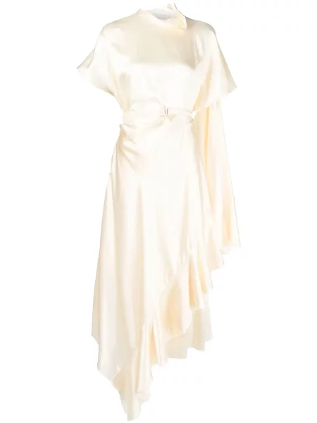 Sukienka Litkovskaya asymetryczna garniturowa żółta