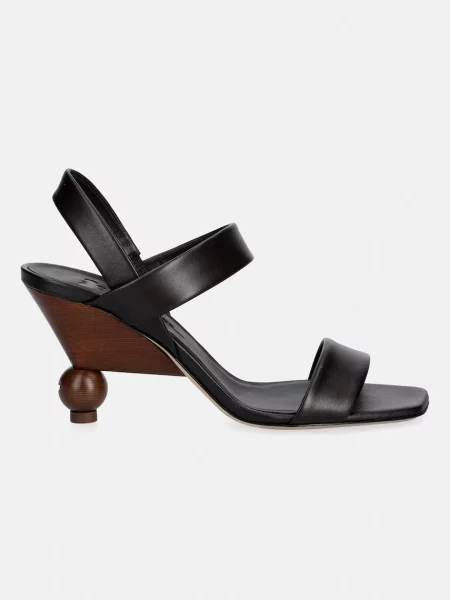 Weekend Max Mara sandale cu înalt din piele Wkaaffetto maro