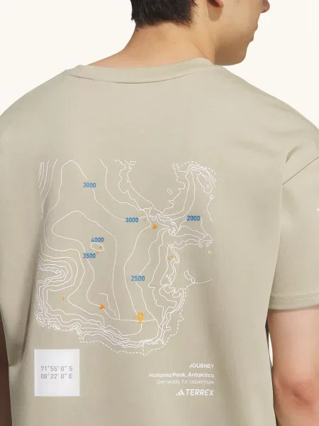 Adidas Terrex Tričko Graphic béžová
