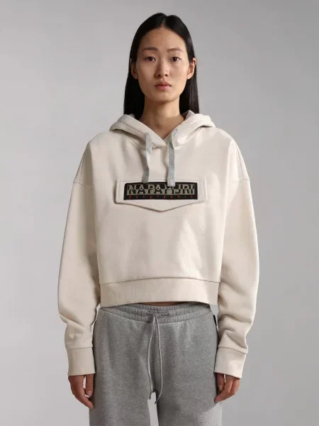 Худі Napapijri Burgee Crop бежевий