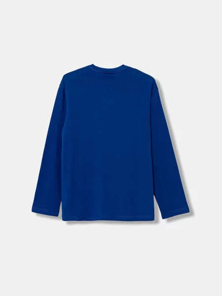 United Colors of Benetton Pyžamové tričko s dlhým rukávom modrá