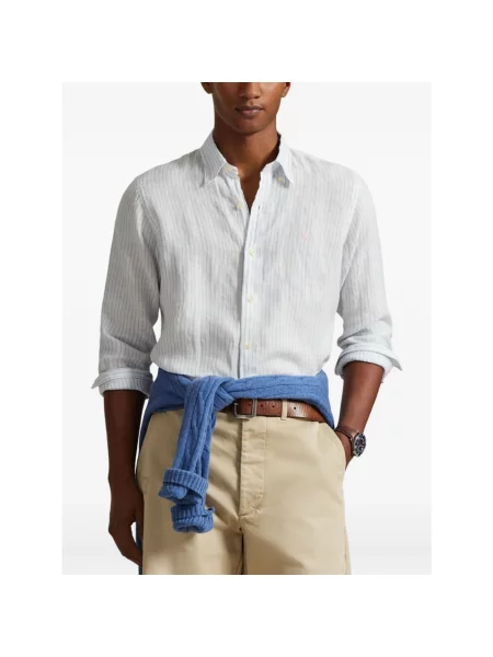 Koszula casualowa o kroju regular fit z czystego lnu Polo Ralph Lauren biała