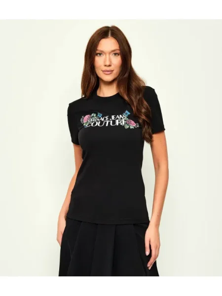 Versace Jeans Couture Tricou ROSE | negru