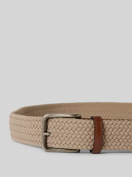 Z efektem plecionki Lloyd Men's Belts beżowy