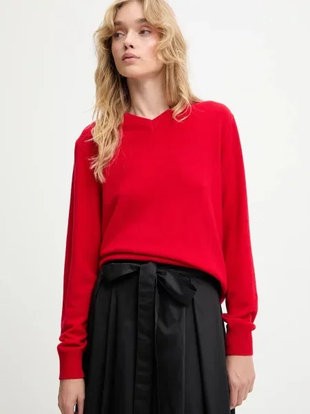 Вовняний светр Answear.LAB легке червоний
