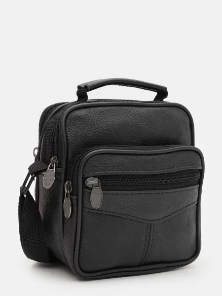 Borsa Leather Мессенджер Шкіра чорний