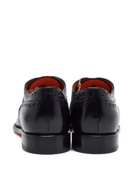 Oxford Santoni din piele negru