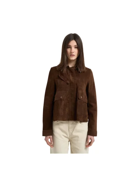 Kurtka Bazar Deluxe zamszowa brązowa