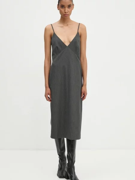 Рокля Medellin среднодълга със стандартна кройка сиво