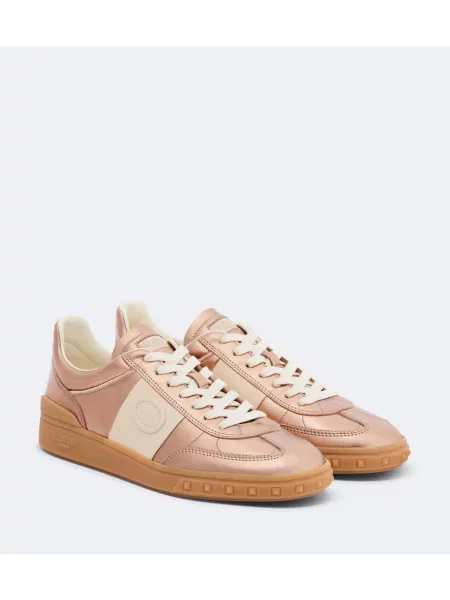 Sneakerși Valentino Garavani din piele roz