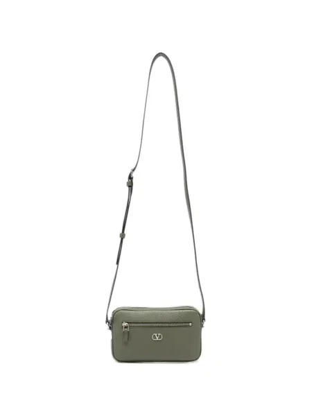 Geantă Valentino Garavani din piele verde