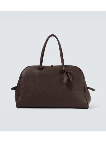 Kožená taška Jacquemus hnědá