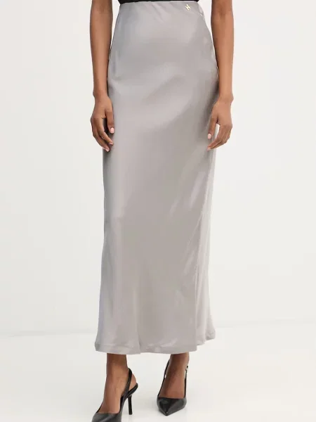 Silvian Heach spódnica z wiskozą RAMAGI szara