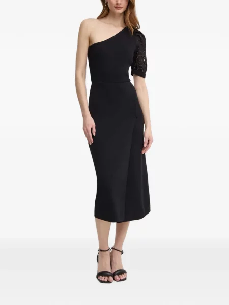 Rochie midi Morgan cu un umăr gol negru