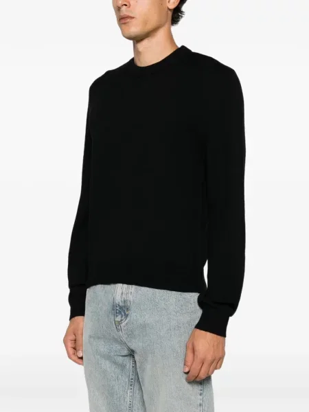 Pulover Sunflower cu decolteu rotund negru