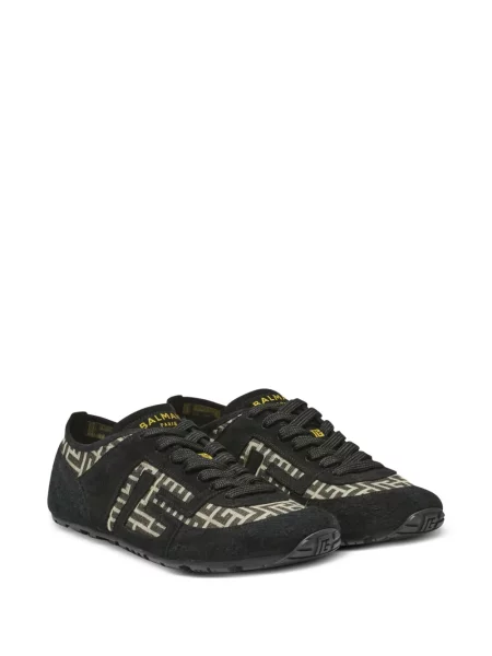 Sneakerși Balmain din jacard negru