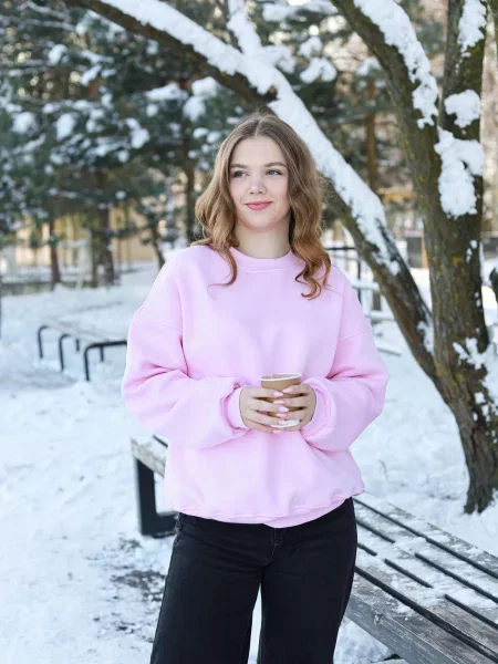 Світшот KAZKOVA рожевий