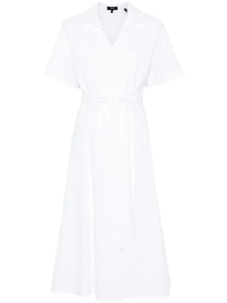 Rochie midi Theory până la genunchi de costum alb