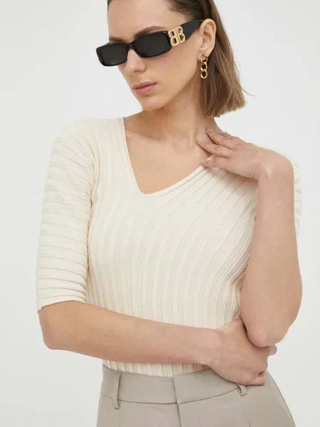 By Malene Birger tricou femei bej