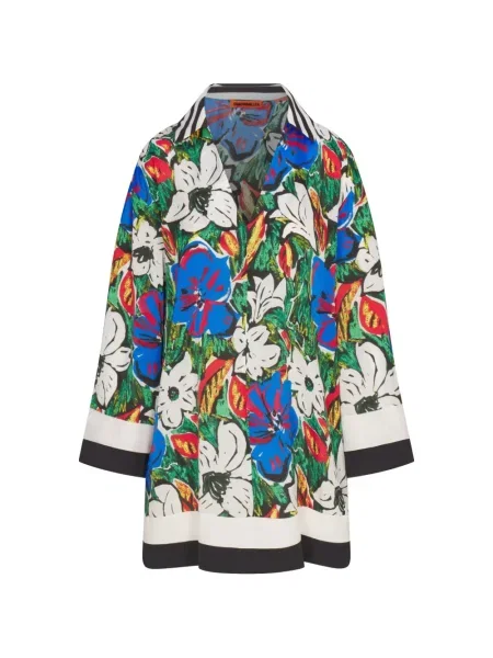 Rochie mini Simon Miller cu model floral cu imagine de costum verde