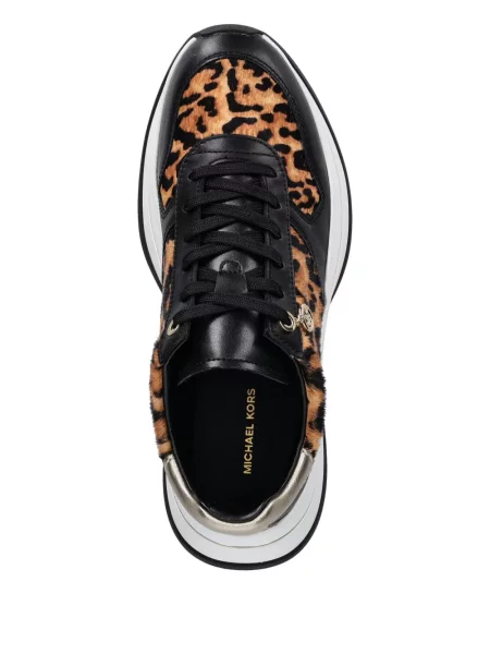 Botine Michael Michael Kors cu imagine cu model leopard negru