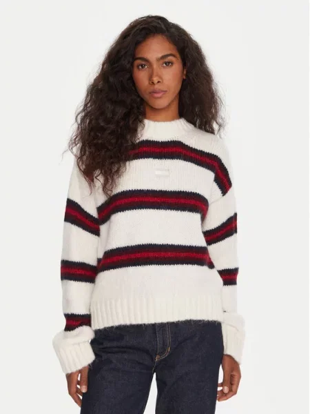 Sweter o kroju regular fit z dzianiny z dodatkiem wełny z alpaki Tommy Jeans