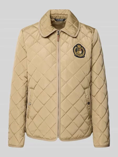 Kurtka z zamkiem błyskawicznym Lauren Ralph Lauren beżowa